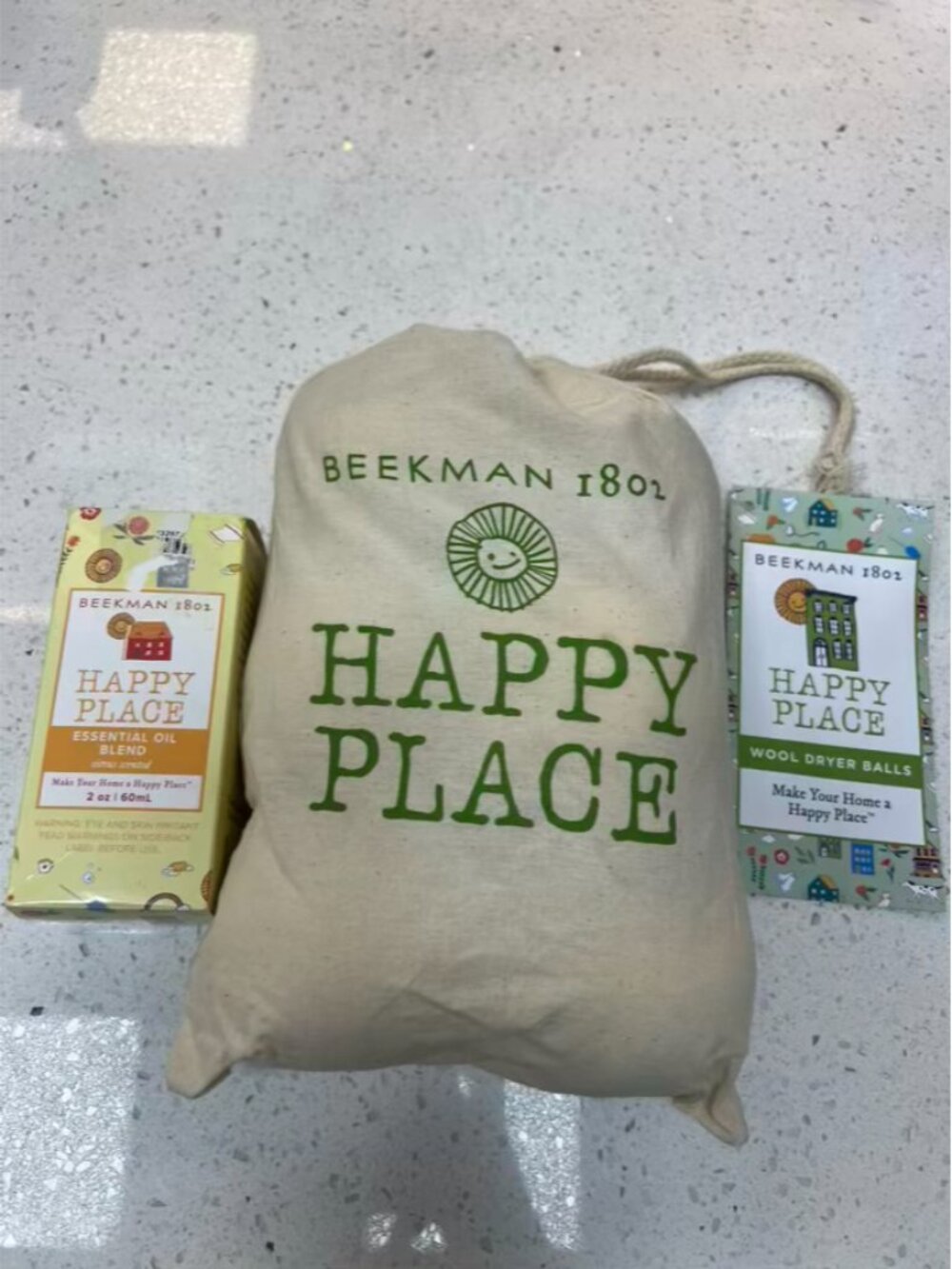 Happy Place Wool Dryer Balls Citrus Essential Oil 7 piece Set